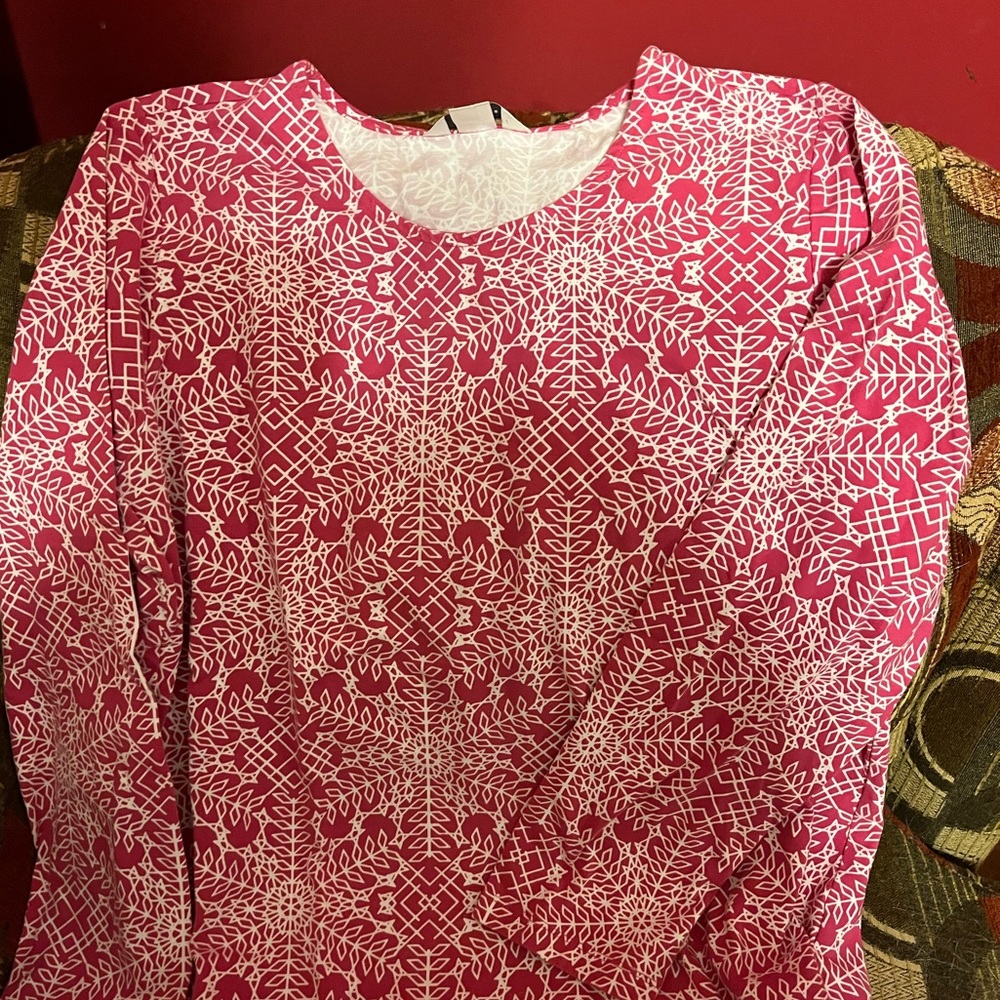 CJ Banks Top, Pink & White